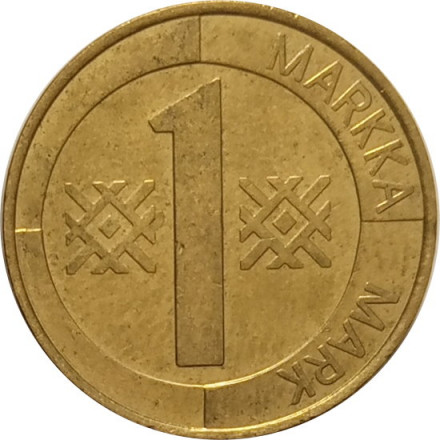 Финляндия 1 марка 1996 год