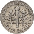 США 1 дайм (10 центов) 1997 год - Франклин Рузвельт (P)