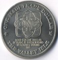 Гавайские острова 1 доллар 1995 год - Черепаха, тропические рыбы