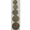 Набор из 5 монет Греция 1925-1935 год - республика