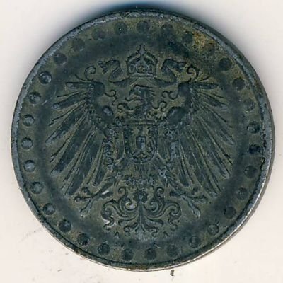 Германия 10 пфеннигов 1917 год (A) (железо, магнитная)