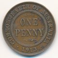 Австралия 1 пенни 1913 год - Король Георг V