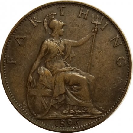 Великобритания 1 фартинг 1896 год