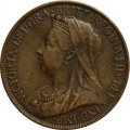 Великобритания 1 фартинг 1896 год