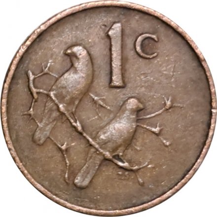 ЮАР 1 цент 1966 год (SOUTH AFRICA)