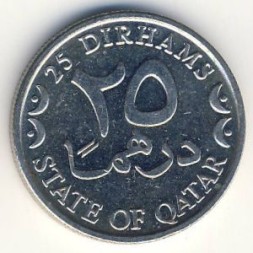 Катар 25 дирхамов 2000 год
