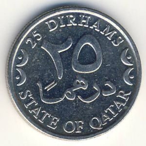 Катар 25 дирхамов 2000 год
