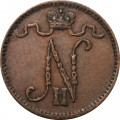 Финляндия 1 пенни 1912 год - VF+