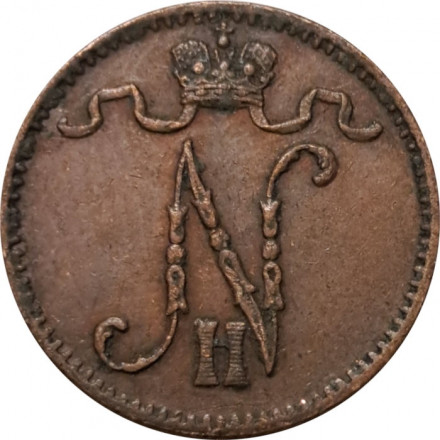Финляндия 1 пенни 1912 год - VF+