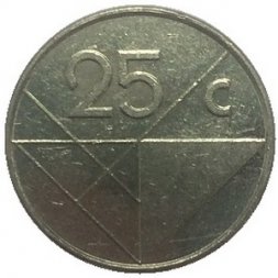 Аруба 25 центов 2000 год
