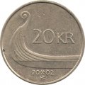 Норвегия 20 крон 2002 год