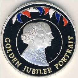 Фолклендские острова 50 пенсов 2002 год