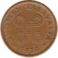 Финляндия 5 пенни 1970 год