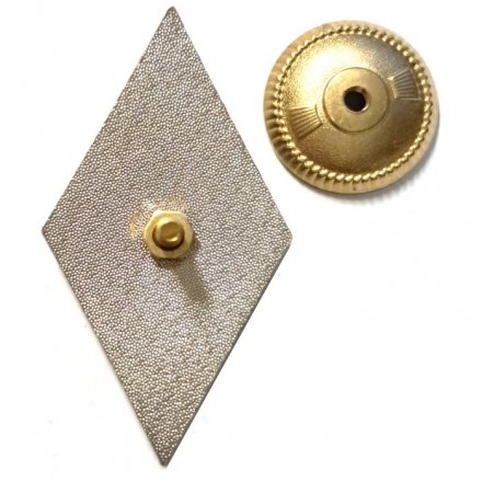 Знак (Ромб) Военная академия РФ (белый)