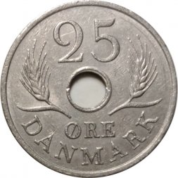 Дания 25 эре 1971 год