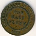 Австралия 1/2 пенни 1928 год