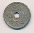 Дания 25 эре 1924 год - Король Кристиан X