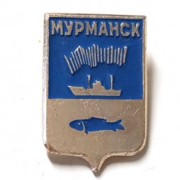 Значок Мурманск. Герб