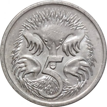 Австралия 5 центов 2000 год - Ехидна