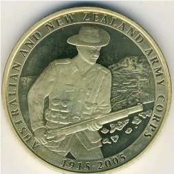 Австралия 1 доллар 2005 год - АНЗАК