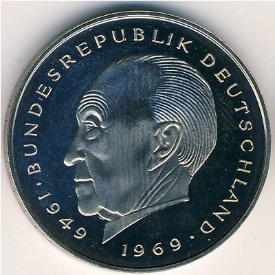 ФРГ 2 марки 1980 год