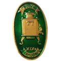 Значок Русский самовар. XIX в. (зеленый)