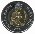Остров Пасхи 500 песо 2007 год - Макемаке