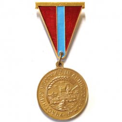 Знак Участнику уборки X целинного урожая, Казахская ССР 1964 год