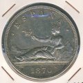Испания 5 песет 1870 год