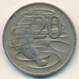 Австралия 20 центов 1971 год