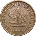 ФРГ 5 пфеннигов 1972 год - D