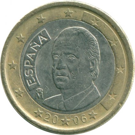 Испания 1 евро 2006 год - Хуан Карлос I