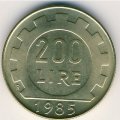 Италия 200 лир 1985 год