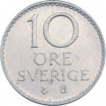 Швеция 10 эре 1973 год - Король Густав VI Адольф