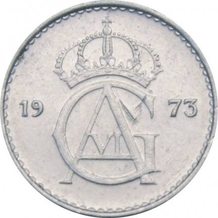 Швеция 10 эре 1973 год - Король Густав VI Адольф