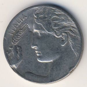 Италия 20 чентезимо 1910 год