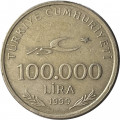 Турция 100000 лир 1999 год
