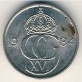 Швеция 25 эре 1984 год