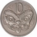 Новая Зеландия 10 центов 1980 год