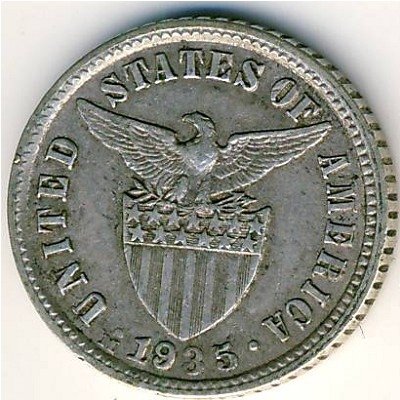 Филиппины 10 сентаво 1935 год