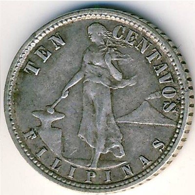 Филиппины 10 сентаво 1935 год