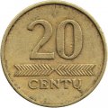 Литва 20 центов 1997 год