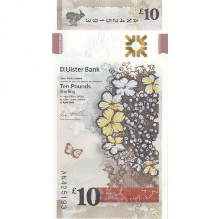 Северная Ирландия 10 фунтов 2018 (2019) год - Кусты калины UNC