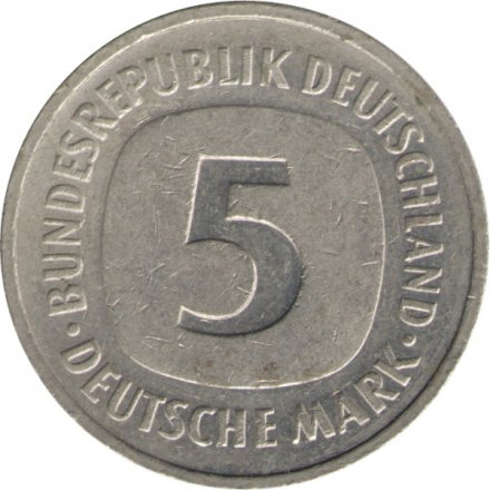 ФРГ 5 марок 1988 год (F)