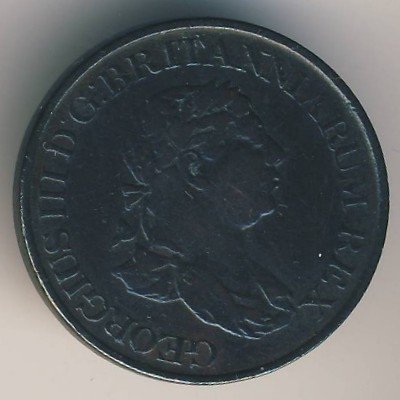 Цейлон 1/2 стивера 1815 год