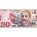 Грузия 20 лари 2016 год - Илья Чавчавадзе, серия: АА UNC
