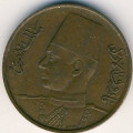 Египет 1 милльем 1938 год - Фарук I