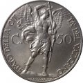 Ватикан 50 чентезимо 1930 год - Папа Пий XI
