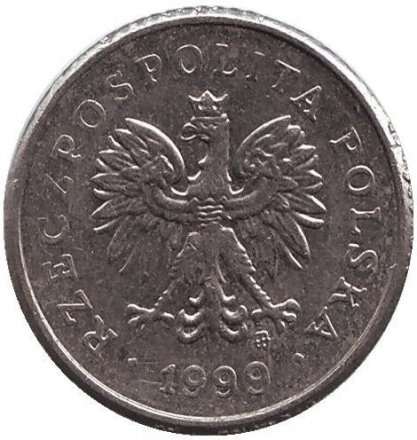 Польша 10 грошей 1999 год