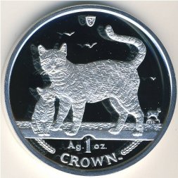 Остров Мэн 1 крона 2002 год